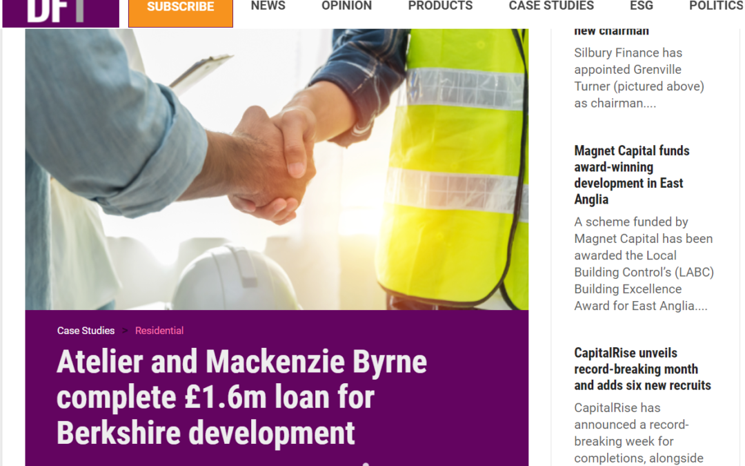 Atelier and Mackenzie Byrne complete £1.6m loan for Berkshire development