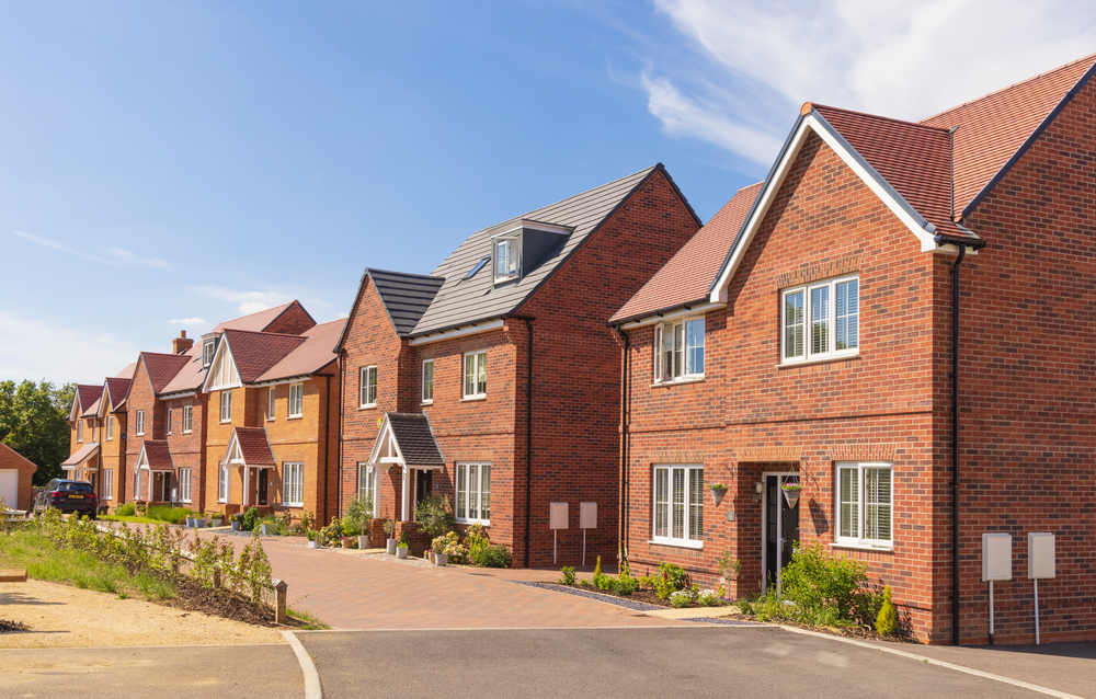 A new build housing development